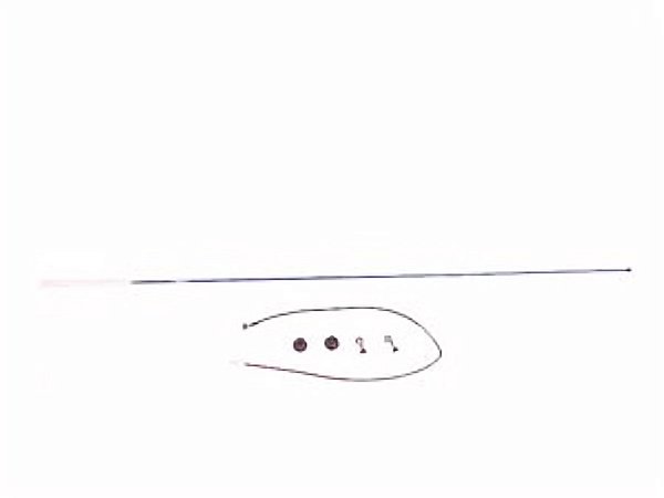 Antena de Fibra Azul 1,60 Metros para Mercedes Caminhão - 3468206475