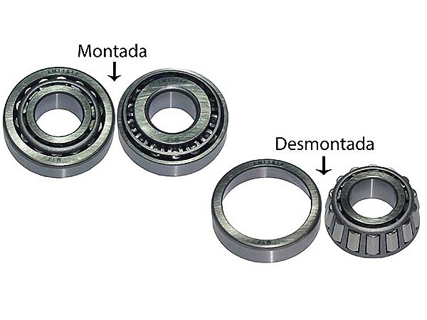 Rolamento de Roda Dianteira e Traseira LM11949/LM1191 para Mercedes O370/O371/O400/BR516269/BR2957 e Diversos - LM11949