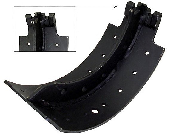 Sapata de Freio Secundária com Para-Sensor para Mercedes 709/710/LO812/LO814/912/914 - 6704202419