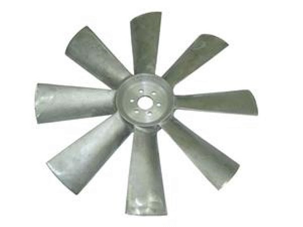 Hélice de Ventilador em Alumínio 8 Pás Larga Furo 34 Mercedes L1313/1513/2013/2213/OF/OH-362/OM366 - 3522052306