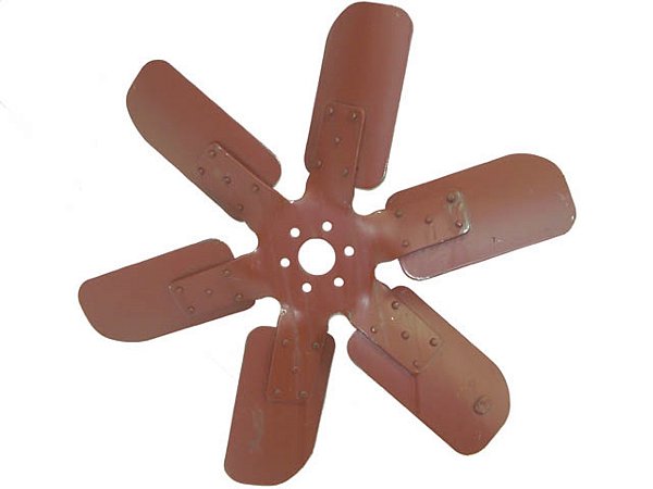 Hélice de Ventilação Chapa 6 Pás com Furo 34MM para Mercedes 608/708/709/812/912 - 3432007124