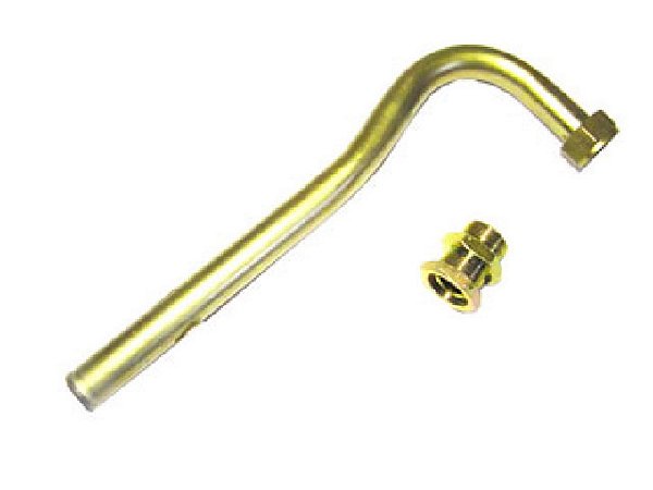 Tubo Curvo com Cachimbo, Conexão e Porca para Turbina - Mercedes 352/352A/1113/1513/2013/2213 - 3441807623