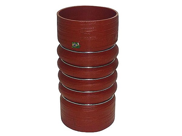 Mangueira Intercooler Vermelha 101X205 com 5 Anei para Mercedes AXOR 2035S/2040S - 9585013282