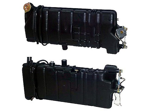 Reservatório de Água do Radiador Preto com Visor de Nível para Mercedes O 400/500 - 6295000049