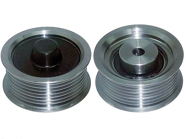 Polia Estriada com Esticador e Rolamento 1ª Linha A para Scania TODOS S/4 e P/G/R - 1858884