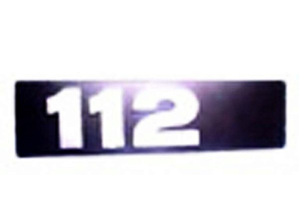 Emblema 112 Moderno para Cabine Sem Letra H Sca 112 de 1987 a 1992 - 306498
