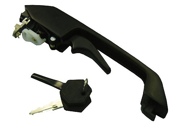 Macaneta Externa Preta com Chave para Porta Direita Scania Caminhão Após 1981 - 296210