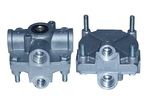 Válvula Rele Modelo Wabco com 3 Furos 16MM e 1 Furo 2 para Scania, Volvo, Iveco e Renault - 4691977