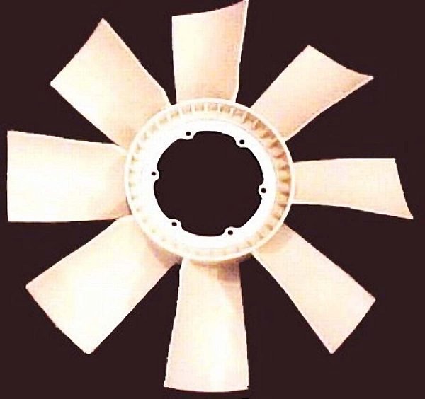 Hélice de Refrigeração Motor 8 Pás Nylon para Scania 124 LARG.PA-165M COMPR.220M Total 750MM - 1354980