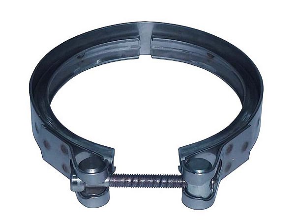 Kit Abraçadeira Saída Motor Caracol 120X130X25 Inox para Scania Série 4-124 - 1433190