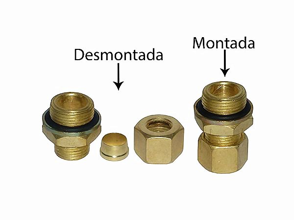 Kit Conector Macho com Oring para Tubo 12 M22X1,50 - Sca 112/113 Todos - 307588