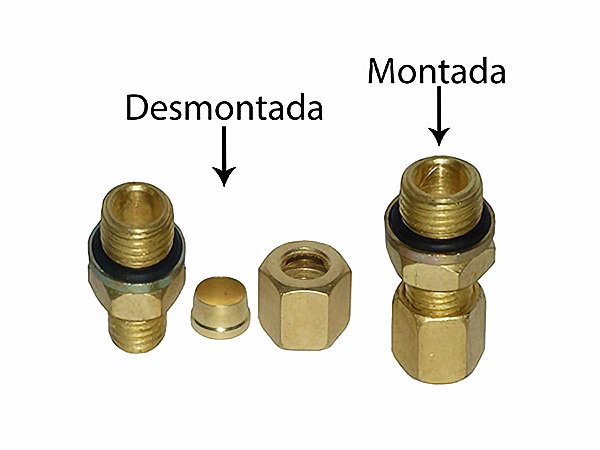 Kit Conector Macho com O-ring para Tubo 12 M14X1,50 - Sca 112/113 Todos - 812862