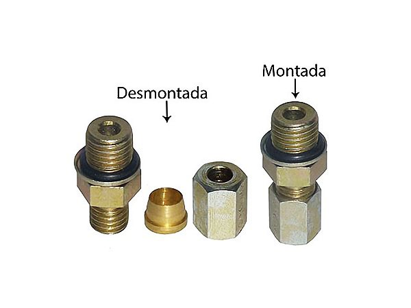 Kit Conector Macho com O-ring para Tubo 6 M16X1,50 - Sca 112/113 Todos - 812871