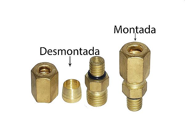 Kit Conector Macho com Oring para Tubo 6 M14X1,50 - Sca 112/113 Todos - 307256