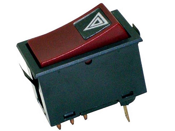 Interruptor de Tecla para Pisca Alerta Volvo Ônibus e Caminhão - 1578700