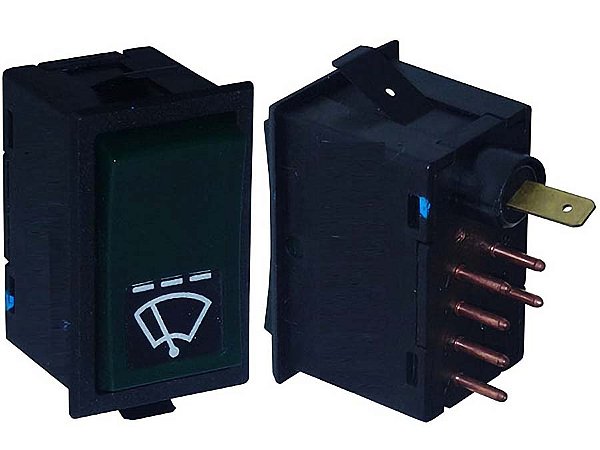 Interruptor de Tecla para Limpador de Parabrisa 6 Terminais Volvo F10/F12/F16/N10/N12 - 1578704