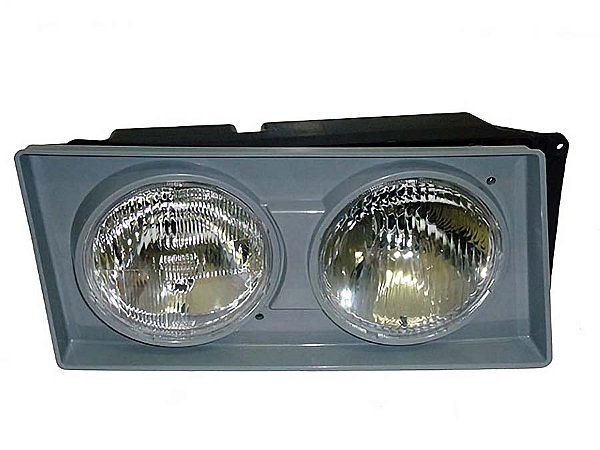 Farol Nino Duplo H1 Lado Direito com Moldura Prata para Volks VW Pesados 2000 a 2002 - 2RG941008
