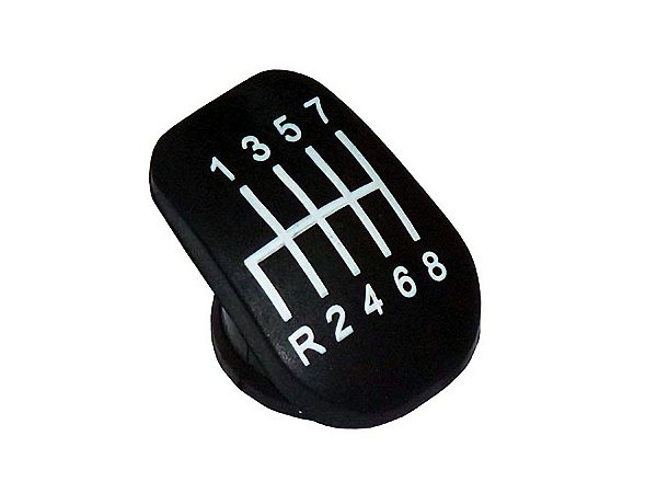 Kit Tampa Manopla Preta 8 Marchas Re P/ Baixo para Volks TITAN 18310 - 2T0711141