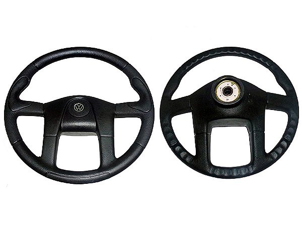 Volante Esportivo Preto 445mm para Volks Todos Exceto Ônibus Motor Dianteiro - 2RD415651B