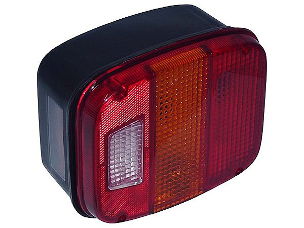 Lanterna Traseira Esquerda Retangular com Vigia Volks 11140/14140/12140/24220/24250/35300/4030 - T12945095