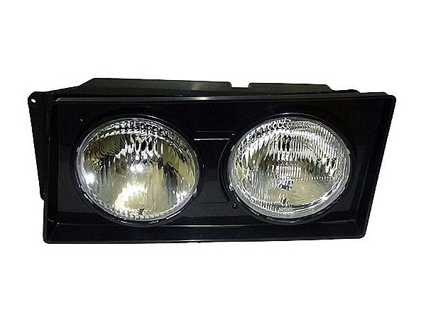 Farol Nino Duplo H1 Lado Esquerdo com Moldura Preta para Volks VW Pesados 2003 - 2S0941007