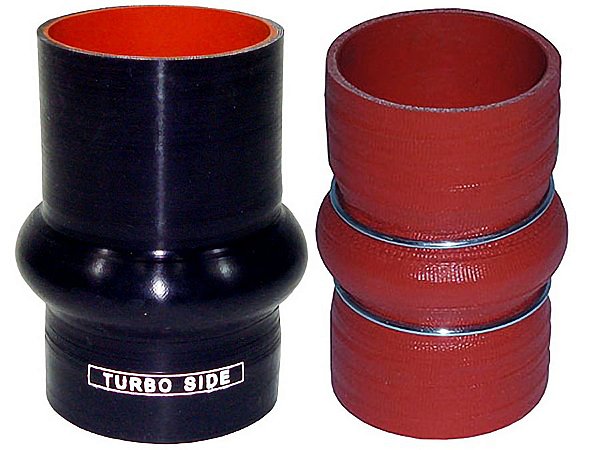 Mangueira Intercooler Vermelha Silicone 63X110 com 1 Saliente para Volks Leves e Médios MWM Eletrônico - 2TA117231A