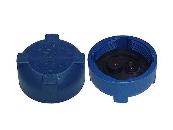 Kit Tampa do Reservatório de Água com Rosca e 2 Válvulas para Volks RESERVATORIO 2S0121405C BR 1912 - 2S0121483A