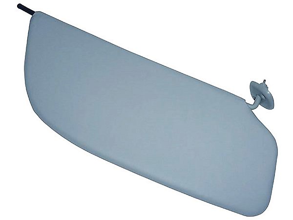 Quebra Sol Direito Cinza com Espelho 1ª Linha Ford F250/F350/F4000/F12000/F16000 1998 até 2000 - YC3Z2504104EAB