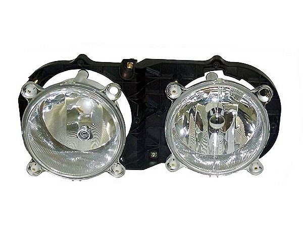 Farol Nino Duplo Horizontal com Lâmpada H7 Lado Esquerdo para Ford CARGO 2000 a 2006 - 1C4513006SCA