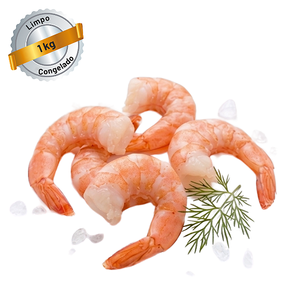 Camarão Rosa Jumbo Limpo - 1kg