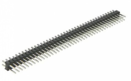 Conector barra de pinos m 2x40 vias com passo de 2,54mm 1 80 graus