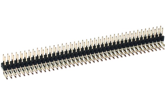 Conector barra de pino dupla 2mm 40 vias 90 graus