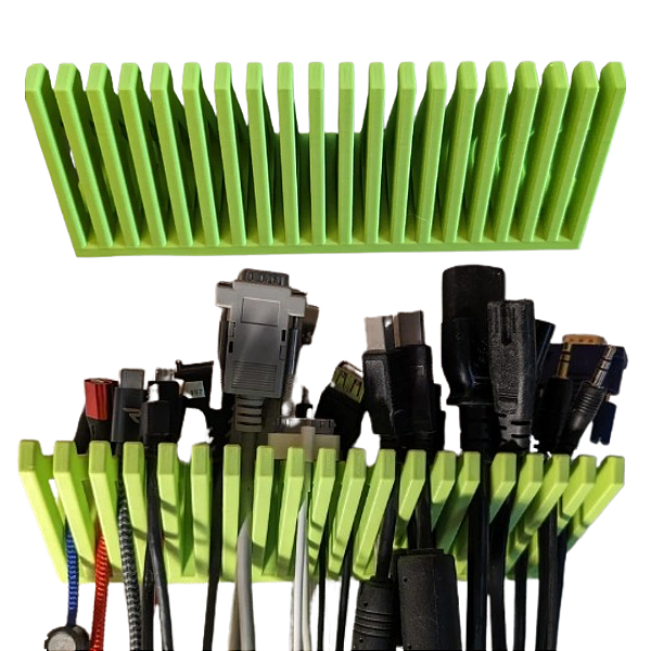 Organizador Suporte Cabos Fios  P/ Mesa parede