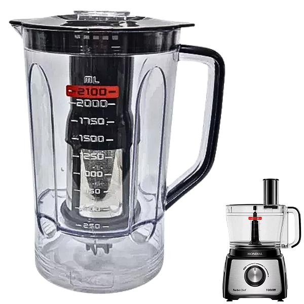 Copo P/ Multiprocessador Mondial Turbo Chef MPN-01/02 PRETO