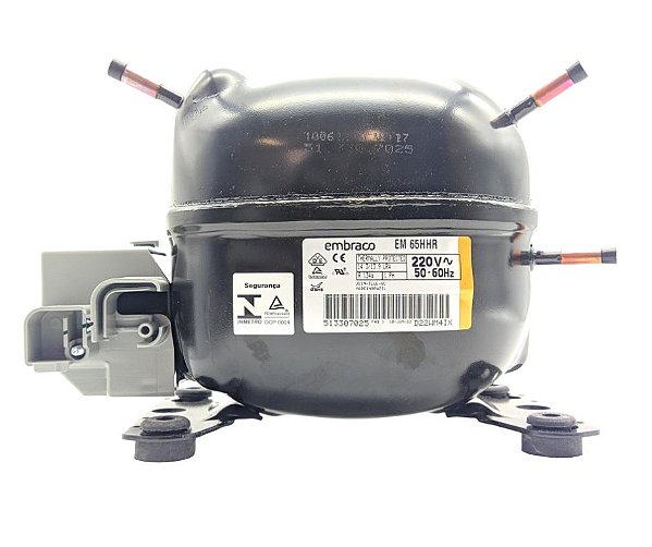 Compressor Embraco 1/6 R134a 2600BTUS 50/60Hz 220v