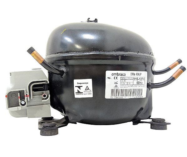 Motor Compressor Coquinho 1/8 EMIE40HJP R134 110V Embraco