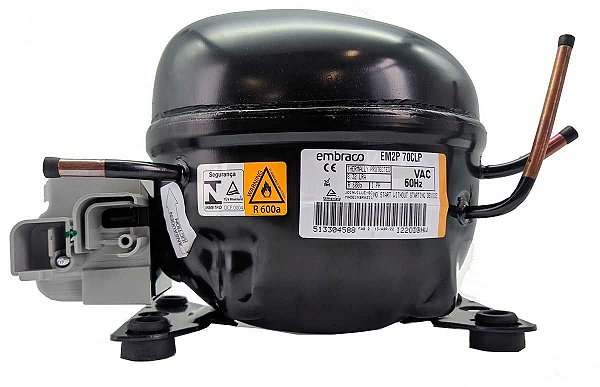 Motor Compressor Coquinho Embraco R600 1/5 EM2P70CLP 220v