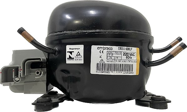 Motor Compressor 1/5 Coquinho EM2U60HLP R134 Embraco 220V