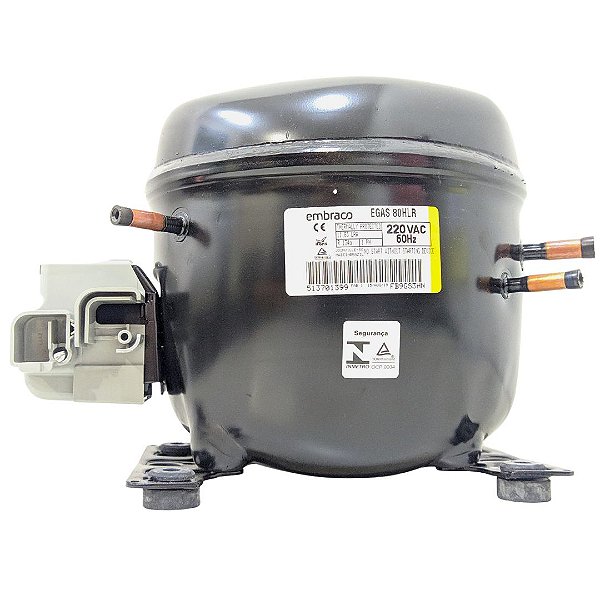 Motor Compressor 1/4+ EGAS80HLR Embraco Gás R134 220Vac