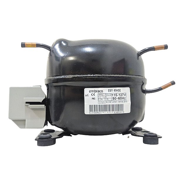 Motor Compressor 1/8 EMY45HSC Embraco Gás R134 127V