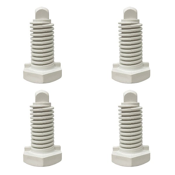 4x Pés Nivelador Lavadora Electrolux TOP08 LT15F - 67490030