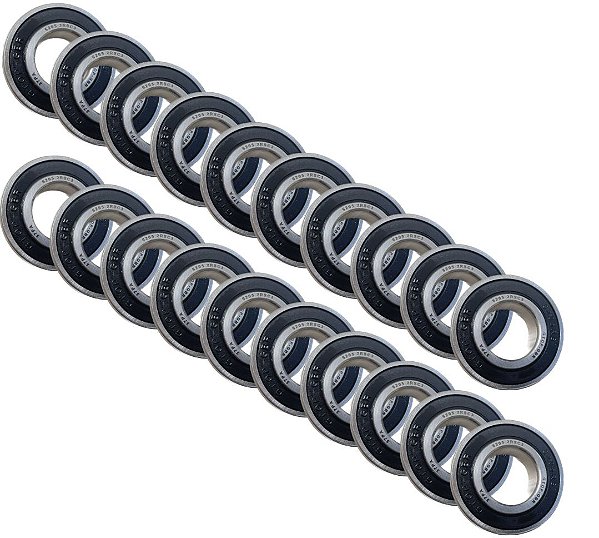 Kit 20x Rolamentos 6205 2RS Rígido Esferas 25x52x15