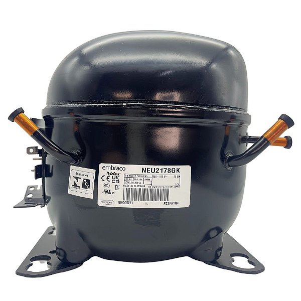 Motor Compressor Aspera 1 HP NEU2178GK Embraco Gás R404 220V