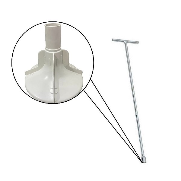 Chave T Canhão 10mm Agitador Electrolux Top8 Lm08 Lte09