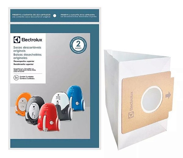 3x Sacos Aspirador Pó Electrolux Neo09 Neo10 Neo11 Listo