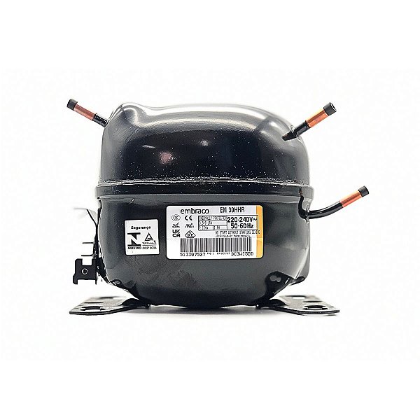 Motor Compressor 1/10 HP EM30HHR Gás R134A Embraco 220V