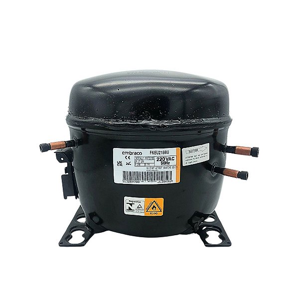 Motor Compressor 3/4 HP FNEU2168U Embraco Gás R290 220Vac