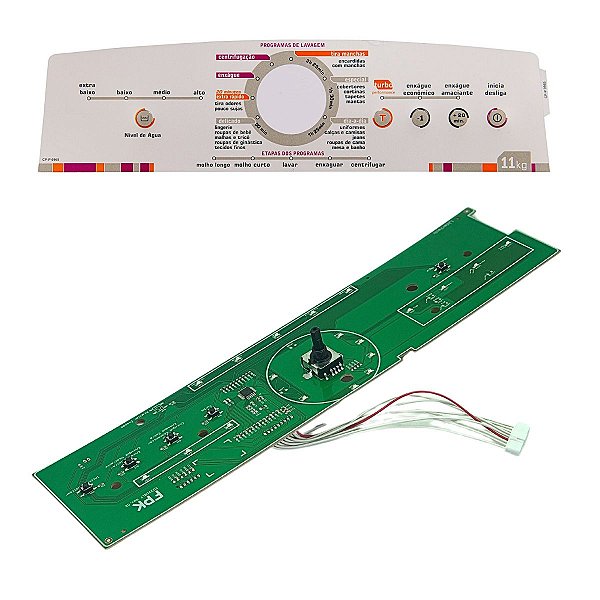 Placa Interface + Adesivo Lavadora Brastemp BWL11 W10301604