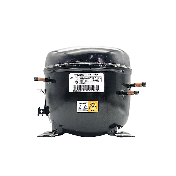 Motor Compressor 1/3 + HP FFU130UAX Embraco Gás R290 110V