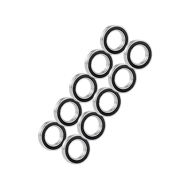 Kit 10 Rolamentos 6802 2RS 15x24x5 Mecanismo Electrolux